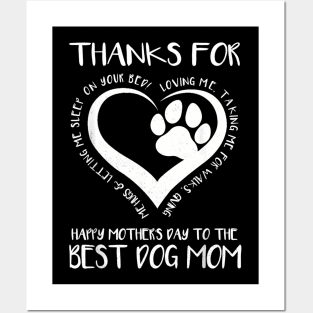 Thanks For Loving Me  Mother's Day To The Best Dog Mom Posters and Art